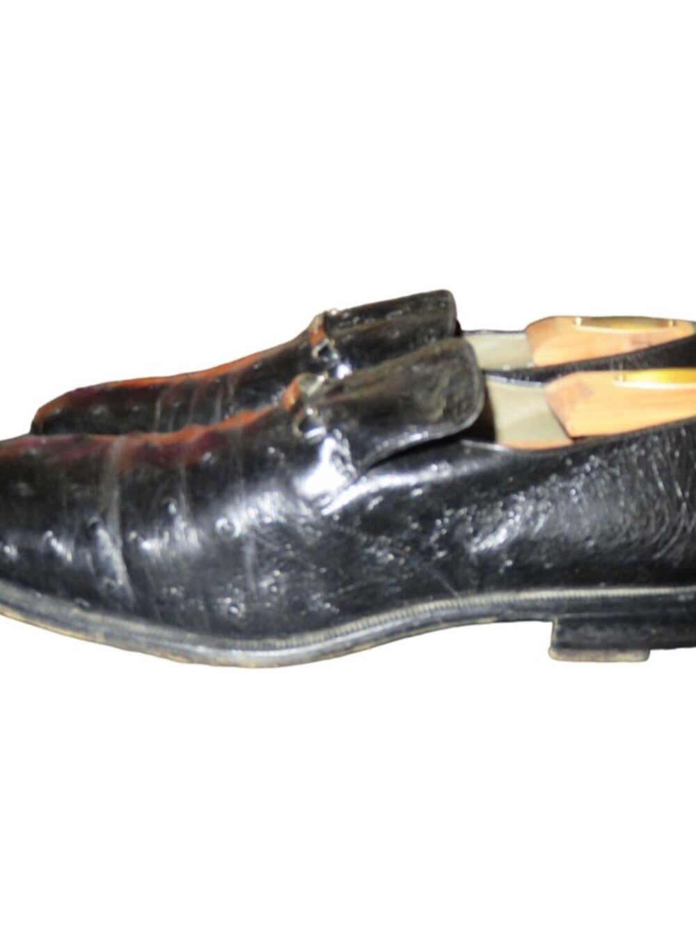 Moreschi of Italy Genuine Ostrich Italian Leather Oxford Loafers Dress Shoes sz